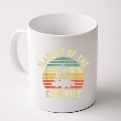 Master Of The Campfire Camping Vintage Camper Coffee Mug