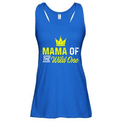 Mama Of The Wild One Mom Of The Wild One Meaningful Gift Ladies Essential Flowy Tank