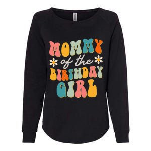 Mommy Of The Birthday Groovy Themed party Womens California Wash Sweatshirt