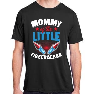 Mommy Of The Little Firecracker Matching Family 4th Of July Cool Gift Adult ChromaSoft Performance T-Shirt