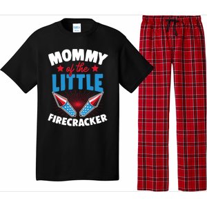 Mommy Of The Little Firecracker Matching Family 4th Of July Cool Gift Pajama Set