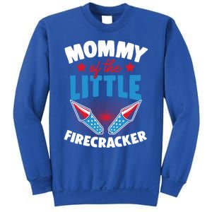 Mommy Of The Little Firecracker Matching Family 4th Of July Cool Gift Sweatshirt