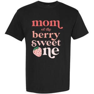 Mom of the Berry Sweet One Strawberry First Birthday 1st Garment-Dyed Heavyweight T-Shirt