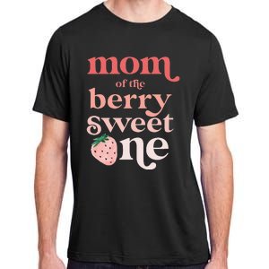 Mom of the Berry Sweet One Strawberry First Birthday 1st Adult ChromaSoft Performance T-Shirt