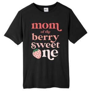 Mom of the Berry Sweet One Strawberry First Birthday 1st Tall Fusion ChromaSoft Performance T-Shirt