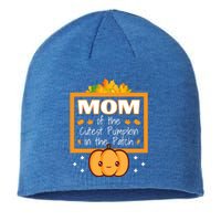 Mom Of The Cutest Pumpkin In The Patch Halloween Meaningful Gift Sustainable Beanie