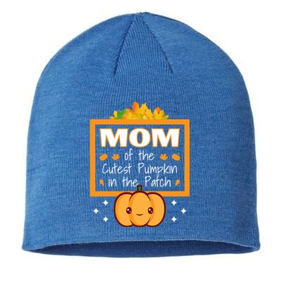 Mom Of The Cutest Pumpkin In The Patch Halloween Meaningful Gift Sustainable Beanie