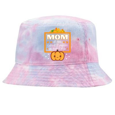 Mom Of The Cutest Pumpkin In The Patch Halloween Meaningful Gift Tie-Dyed Bucket Hat