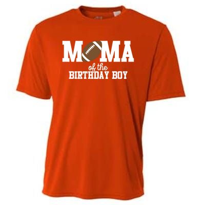 Mama Of The Birthday Football Lover First Birthday Party Cute Gift Cooling Performance Crew T-Shirt