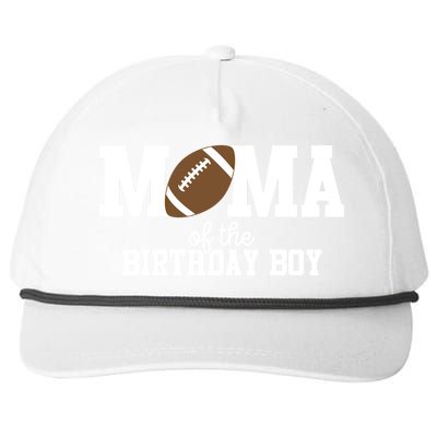 Mama Of The Birthday Football Lover First Birthday Party Cute Gift Snapback Five-Panel Rope Hat