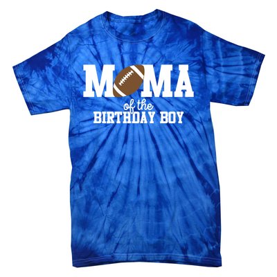 Mama Of The Birthday Football Lover First Birthday Party Cute Gift Tie-Dye T-Shirt