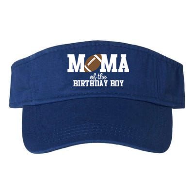 Mama Of The Birthday Football Lover First Birthday Party Cute Gift Valucap Bio-Washed Visor