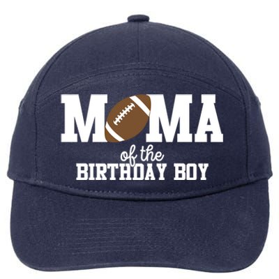 Mama Of The Birthday Football Lover First Birthday Party Cute Gift 7-Panel Snapback Hat