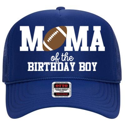 Mama Of The Birthday Football Lover First Birthday Party Cute Gift High Crown Mesh Back Trucker Hat