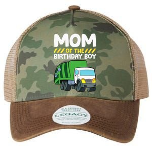 Mom Of The Birthday Boy Garbage Truck Birthday Party Legacy Tie Dye Trucker Hat