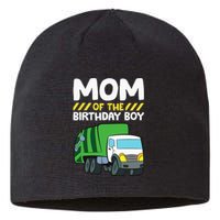 Mom Of The Birthday Boy Garbage Truck Birthday Party Sustainable Beanie