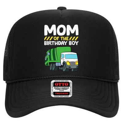 Mom Of The Birthday Boy Garbage Truck Birthday Party Trucker Hat