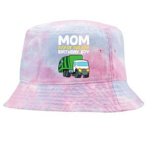 Mom Of The Birthday Boy Garbage Truck Birthday Party Tie-Dyed Bucket Hat