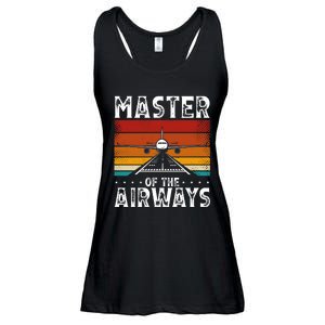 Masters Of The Airways Aviation Airline Pilot Ladies Essential Flowy Tank