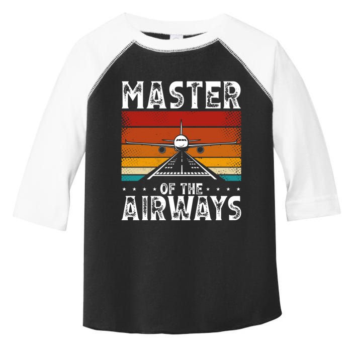 Masters Of The Airways Aviation Airline Pilot Toddler Fine Jersey T-Shirt