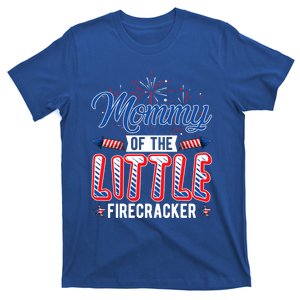 Mommy Of The Little Firecracker Patriotic Pregnancy July 4th Great Gift T-Shirt