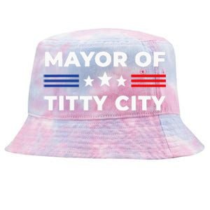 Mayor Of Titty City Tie-Dyed Bucket Hat