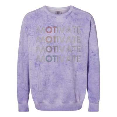 Motivate Occupational Therapy Ot Therapist Colorblast Crewneck Sweatshirt