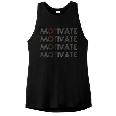 Motivate Occupational Therapy Ot Therapist Ladies PosiCharge Tri-Blend Wicking Tank