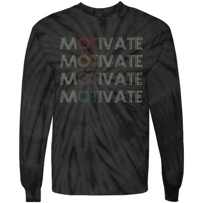 Motivate Occupational Therapy Ot Therapist Tie-Dye Long Sleeve Shirt