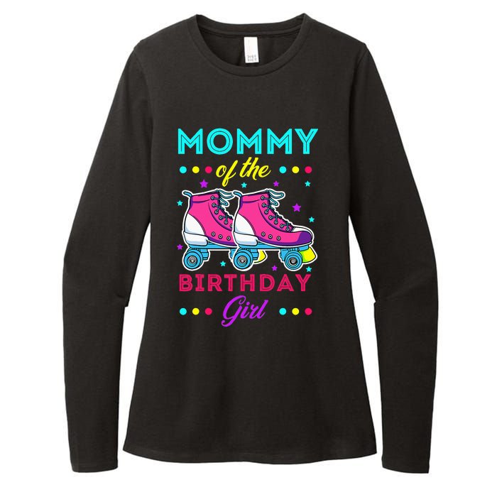 Mommy of the Birthday Roller Skates Bday Skating Theme Womens CVC Long Sleeve Shirt