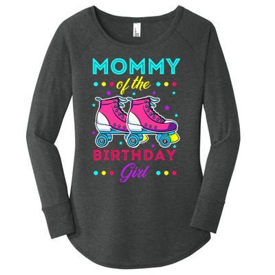 Mommy of the Birthday Roller Skates Bday Skating Theme Women's Perfect Tri Tunic Long Sleeve Shirt