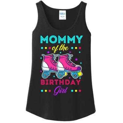 Mommy of the Birthday Roller Skates Bday Skating Theme Ladies Essential Tank