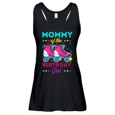 Mommy of the Birthday Roller Skates Bday Skating Theme Ladies Essential Flowy Tank