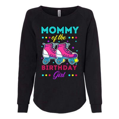 Mommy of the Birthday Roller Skates Bday Skating Theme Womens California Wash Sweatshirt