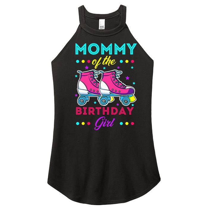 Mommy of the Birthday Roller Skates Bday Skating Theme Women's Perfect Tri Rocker Tank