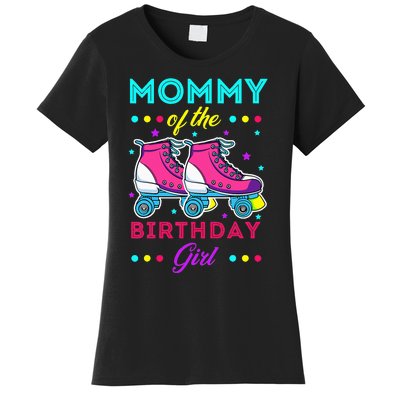 Mommy of the Birthday Roller Skates Bday Skating Theme Women's T-Shirt