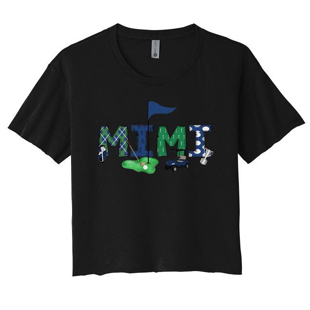Mimi Of The Birthday Hole in One Golf Sport Matching Gift Crop Top