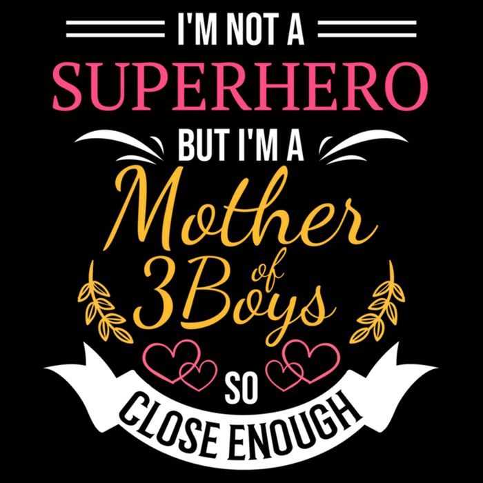 Mother Of Three Boys Cool Gift For Mom With 3 Sons Backpack