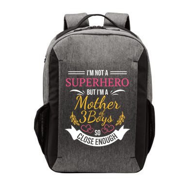 Mother Of Three Boys Cool Gift For Mom With 3 Sons Vector Backpack