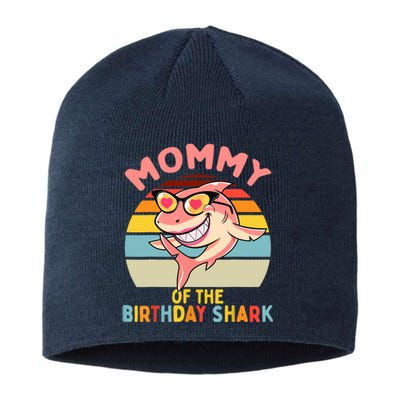 Mommy of the Shark Birthday Mom Matching Family Sustainable Beanie