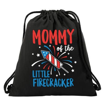Mommy Of The Little Firecracker Pregnancy Announcet Gift Drawstring Bag