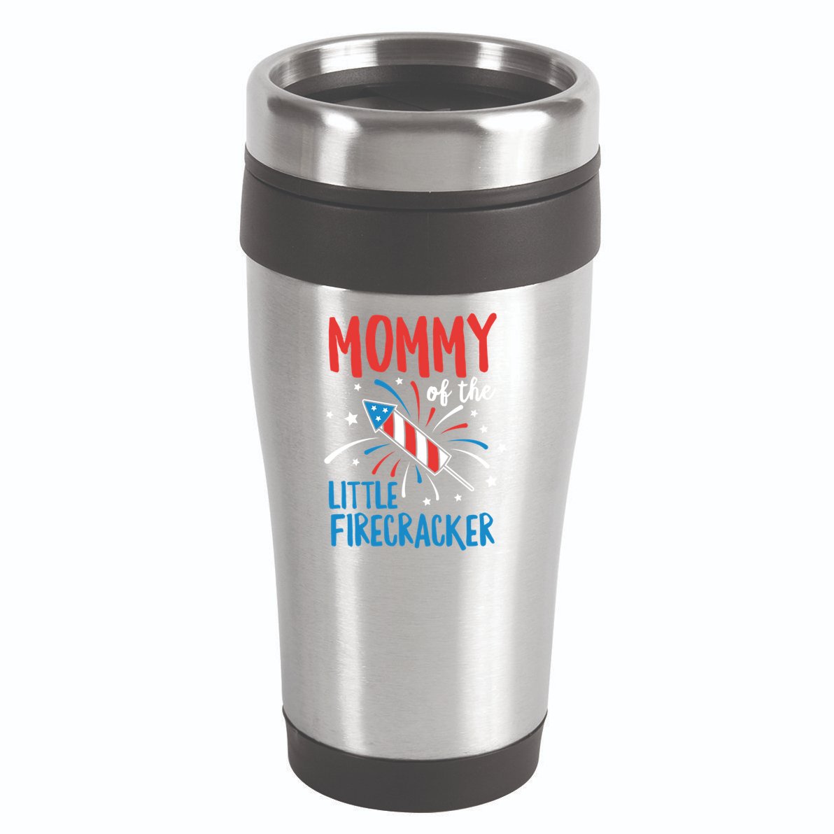 Mommy Of The Little Firecracker Pregnancy Announcet Gift 16oz Travel Tumbler