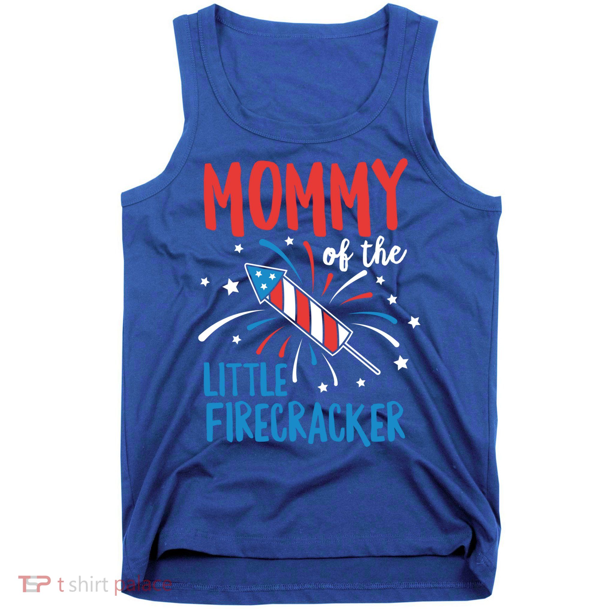 Mommy Of The Little Firecracker Pregnancy Announcet Gift Tank Top