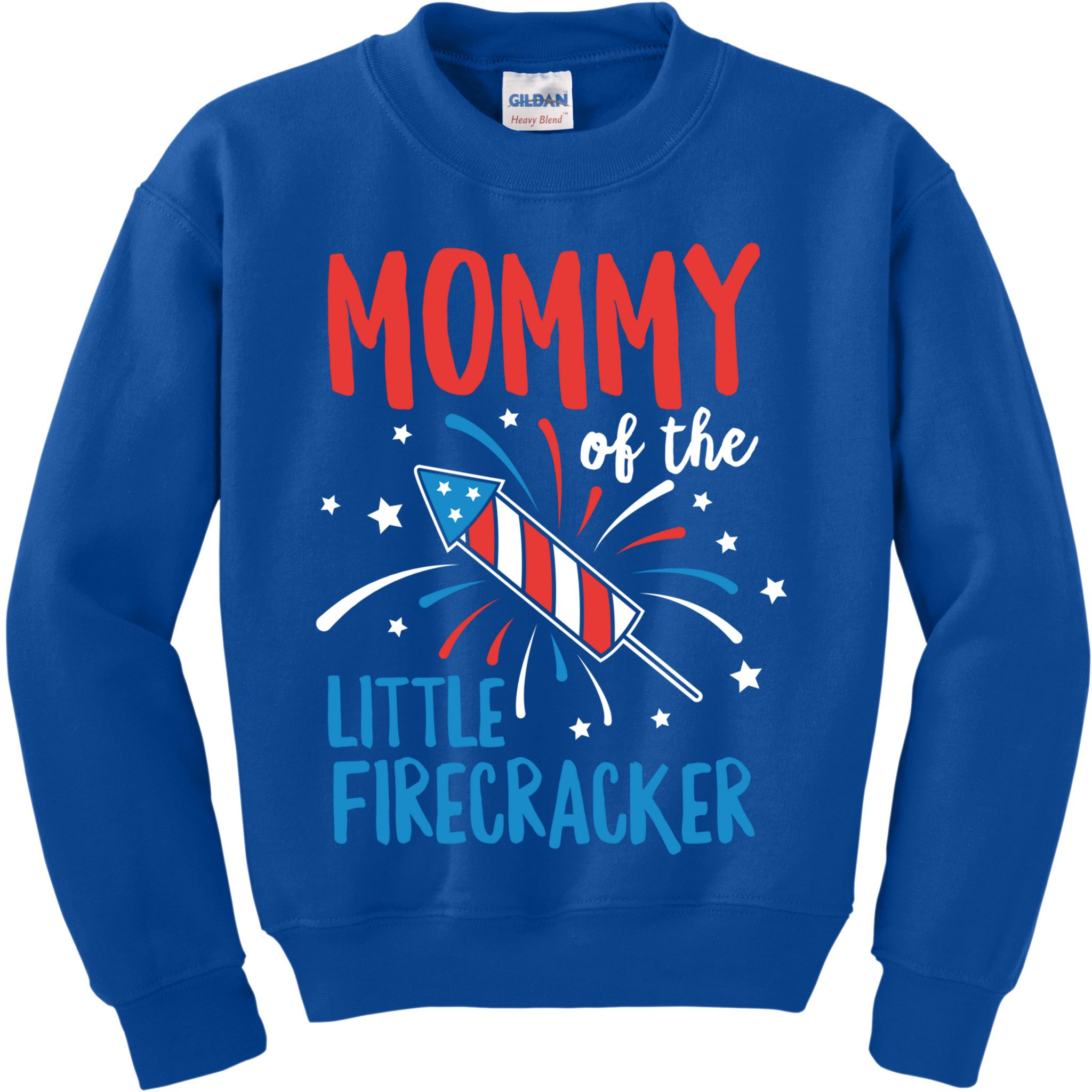 Mommy Of The Little Firecracker Pregnancy Announcet Gift Kids Sweatshirt