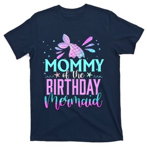 Mommy Of The Birthday Mermaid Funny Matching Family Party T-Shirt