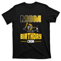 Mom Of The Birthday Crew Party Excavator T-Shirt