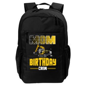 Mom Of The Birthday Crew Party Excavator Daily Commute Backpack