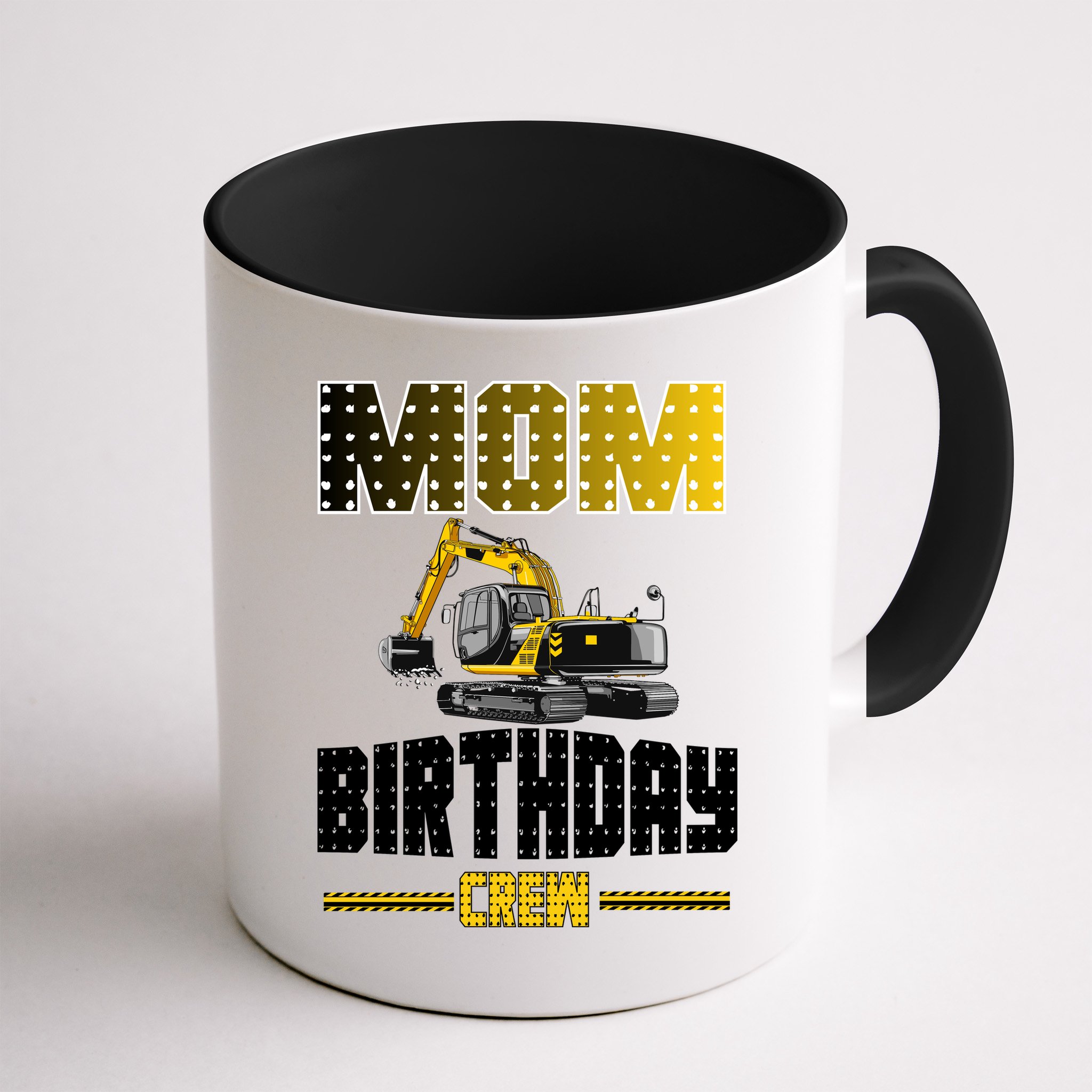 Mom Of The Birthday Crew Party Excavator Mug