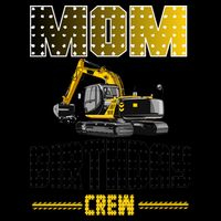 Mom Of The Birthday Crew Party Excavator Mug