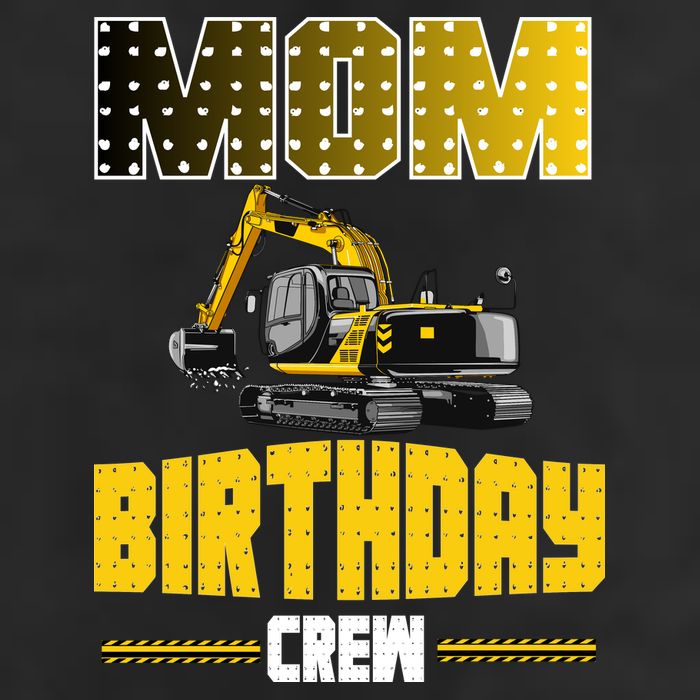 Mom Of The Birthday Crew Party Excavator Beanie